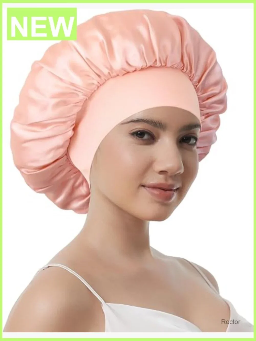 100% Mulberry Silk Bonnet for Sleeping, Double Layer Sleep Cap with Elastic